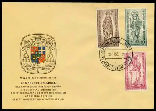 BERLIN 1955 Nr 132-134 BRIEF FDC 6E2D56