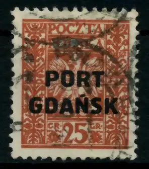 PORT GDANSK Nr 22 gestempelt 6E663A