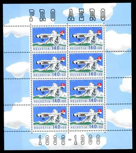 SCHWEIZ BLOCK KLEINBOGEN 1980-1989 Nr 1369 postfrisch K S1D2632