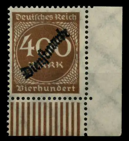 D-REICH DIENST Nr 80 postfrisch ECKE-URE 6F219A