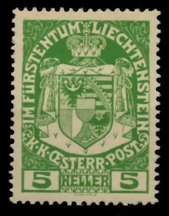 LIECHTENSTEIN 1917 Nr 5 postfrisch 6F6E56