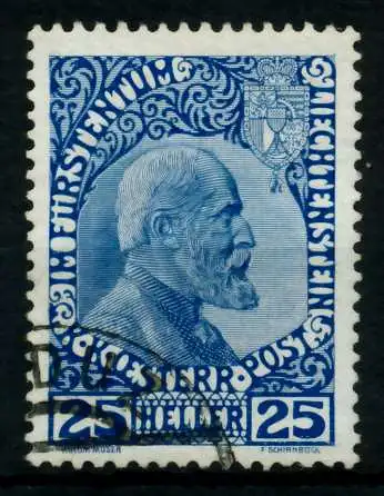 LIECHTENSTEIN 1912 Nr 3x gestempelt 6F6F6A