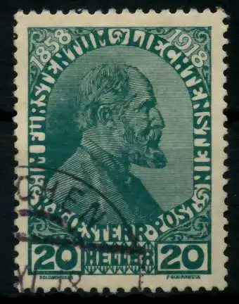 LIECHTENSTEIN 1918 Nr 10 gestempelt 6F6F72