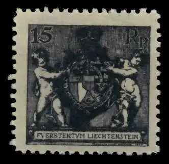 LIECHTENSTEIN 1921 Nr 52B ungebraucht 6F6FBE