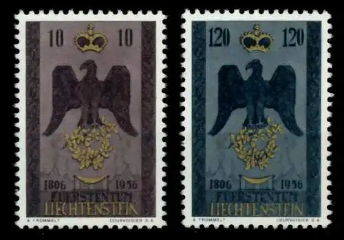 LIECHTENSTEIN 1956 Nr 346-347 postfrisch 6FE656