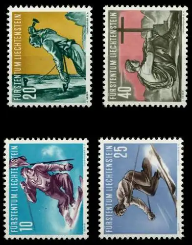 LIECHTENSTEIN 1955 Nr 334-337 postfrisch 6FE752