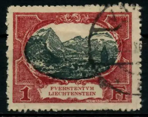 LIECHTENSTEIN 1921 Nr 60A gestempelt 70016E