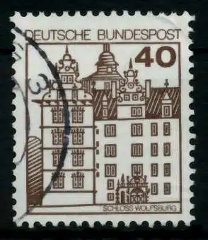 BRD DS BURGEN u. SCHLÖSSER Nr 1037R gestempelt 707CE6