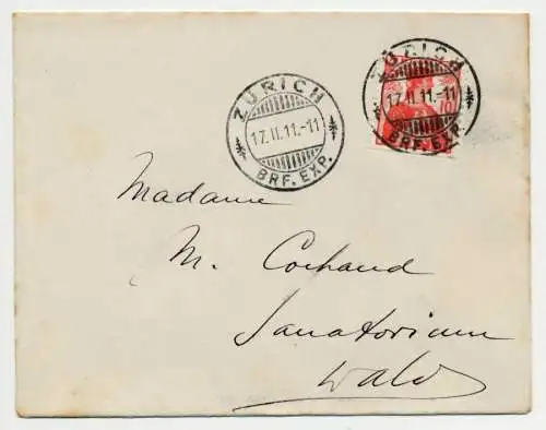 SCHWEIZ 1909 Nr 114 BRIEF EF 6B6B62