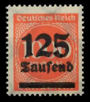 D-REICH INFLA Nr 291b postfrisch gepr. 72482A