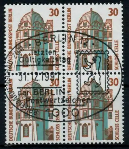 BERLIN DS SEHENSW Nr 793 zentrisch gestempelt VIERERBLOCK 7299FA