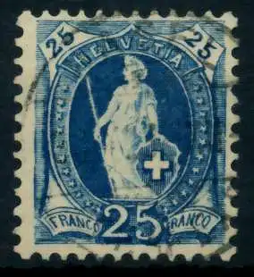 SCHWEIZ ST.HELV Nr 67C gestempelt 746A2A