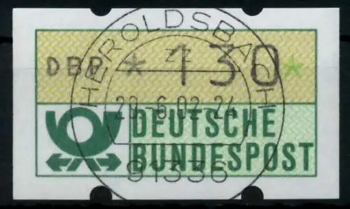 BRD ATM 1981 Nr 1-1-130 gestempelt 756CBE