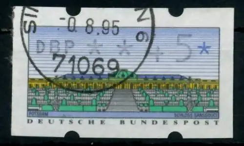 BRD ATM 1993 Nr 2-1.1-0005 gestempelt 75BEF6