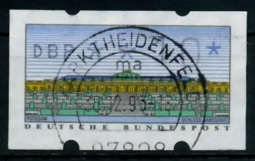 BRD ATM 1993 Nr 2-1.1-0010 gestempelt 75BF06