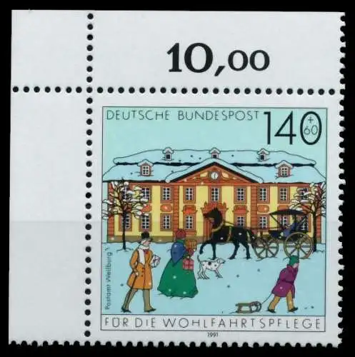 BRD 1991 Nr 1568 postfrisch ECKE-OLI 76CE7E