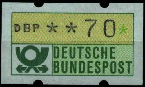 BRD ATM 1981 Nr 1-1-070R postfrisch S2E306E