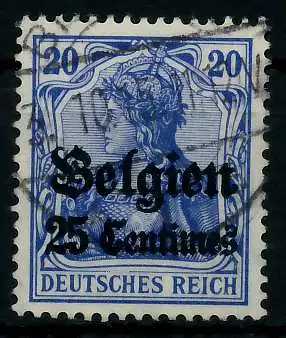 BES 1WK LP BELGIEN Nr 4I gestempelt 77B296