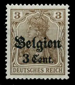 BES 1WK LP BELGIEN Nr 11aI postfrisch 77B6F6