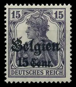 BES 1WK LP BELGIEN Nr 16bI ungebraucht 77D026