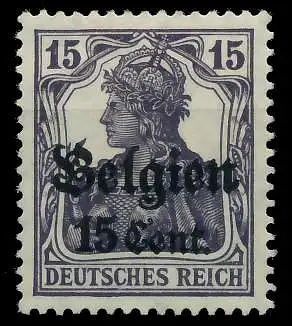 BES 1WK LP BELGIEN Nr 16bI ungebraucht 77D02E