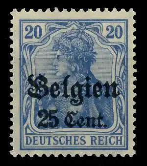 BES 1WK LP BELGIEN Nr 18b postfrisch 77D0C6