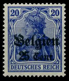 BES 1WK LP BELGIEN Nr 18d postfrisch 77D0DA