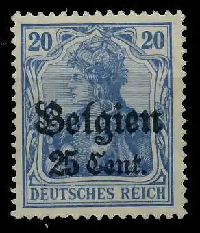 BES 1WK LP BELGIEN Nr 18b ungebraucht 77D0DE