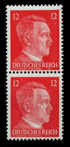 3. REICH 1942 Nr 827 postfrisch SENKR PAAR 78025E