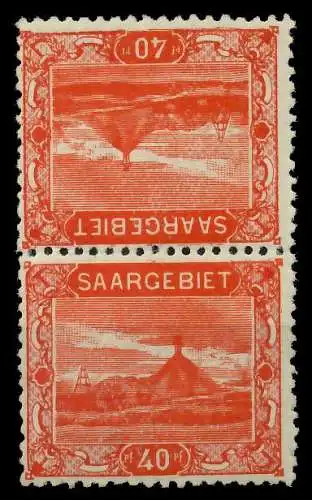 SAARGEBIET LANDS.BILD Nr 59A Kdr IV postfrisch SENKR PA 788392