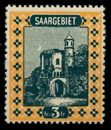 SAARGEBIET LANDS.BILD Nr 96 ungebraucht 78B21A