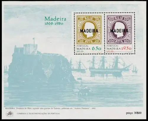 MADEIRA Block 1 postfrisch S3CBDBA