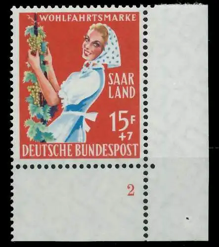 SAAR OPD 1958 Nr 443 postfrisch FORM2 79C522