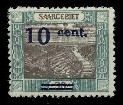 SAARGEBIET LANDS.BILD Nr 72AI PFII postfrisch 79E1AA