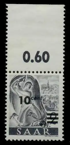 SAARLAND 1947 Nr 226ZII postfrisch ORA 7A1512