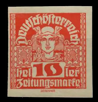 ÖSTERREICH 1920 21 ZEITUNGSMARKEN Nr 299x postfrisch 7A891A