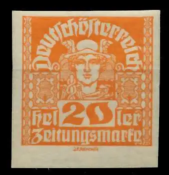 ÖSTERREICH 1920 21 ZEITUNGSMARKEN Nr 303x postfrisch 7A88CE