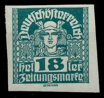 ÖSTERREICH 1920 21 ZEITUNGSMARKEN Nr 302x postfrisch 7A88FE