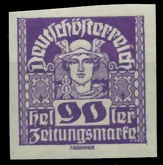 ÖSTERREICH 1920 21 ZEITUNGSMARKEN Nr 308x postfrisch 7A895E