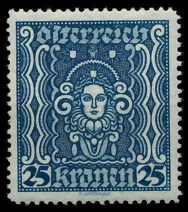 ÖSTERREICH 1922 Nr 399AII postfrisch 7ABECA