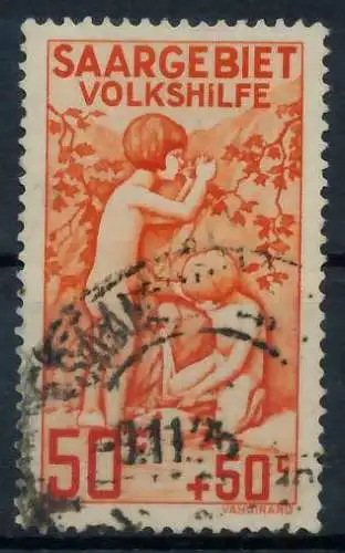 SAARGEBIET 1926 Nr 106II zentrisch gestempelt ATTEST 7B0E8E