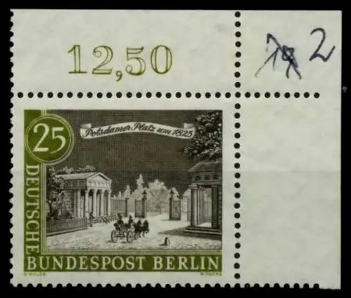 BERLIN 1962 Nr 222 postfrisch ECKE-ORE 707E7E