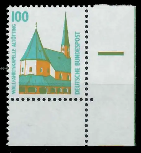 BRD DS SEHENSWÜRDIGKEITEN Nr 1406Au postfrisch ECKE-URE 7CF3F2