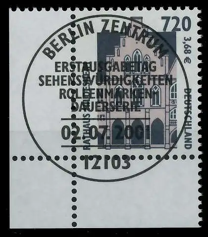 BRD BUND DS SEHENSWÜRDIGKEITEN Nr 2197 ESST ZEN 7CF522