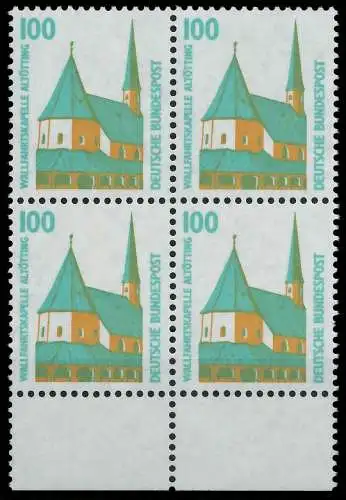 BRD DS SEHENSWÜRDIGKEITEN Nr 1406Au postfrisch VIERERBL 7D01D6