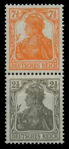 DEUTSCHES REICH ZUSAMMENDRUCKE Nr S13b postfrisch SENKR 7D13EE