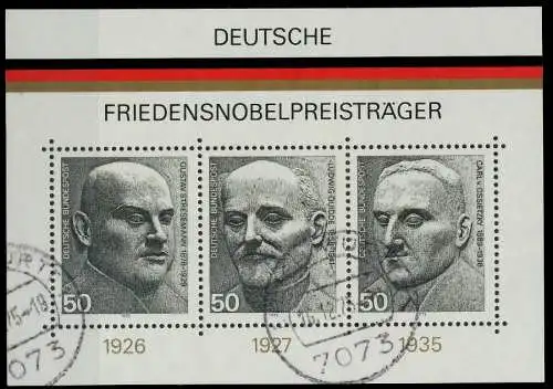 BRD BLOCK KLEINBOGEN 1949 1989 Block 11 gestempelt 7DF5DA