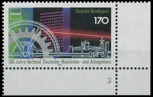 BRD 1992 Nr 1636 postfrisch FORMNUMMER 3 7E479E