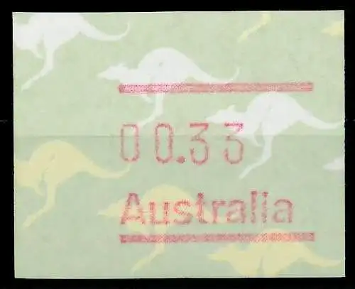 AUSTRALIEN ATM Nr ATM3-033 postfrisch 7E6386