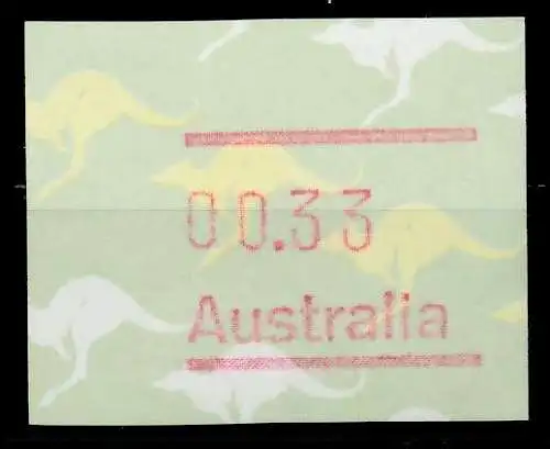 AUSTRALIEN ATM Nr ATM3-033 postfrisch 7E638E